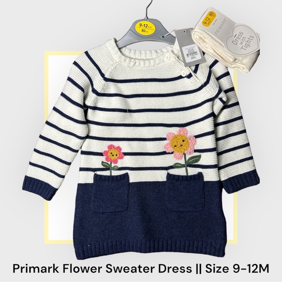Primark Flower Sweater Dress - Picture 1 of 3